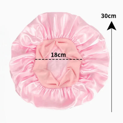 Bonnet Satin Sleeping Hat Hair Night Sleep Cap Head Cover Shower Caps for Bath and Sauna Bathing Shower Caps Bathroom Products