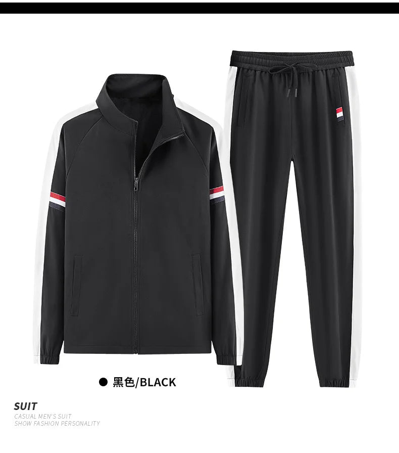 Men's Tracksuits 2 Piece Outfits Sweatsuits for Men Long Sleeve Track suits Athletic Full Zip Active Joggers Sports Running Sets