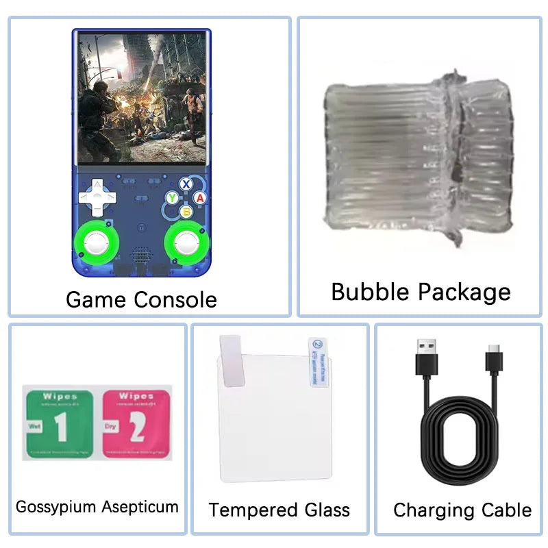 R36 Ultra Console Handheld Game Players 4 Inch Screen Open Source Console Retro Pocket Video Player 128G 20000+ Games