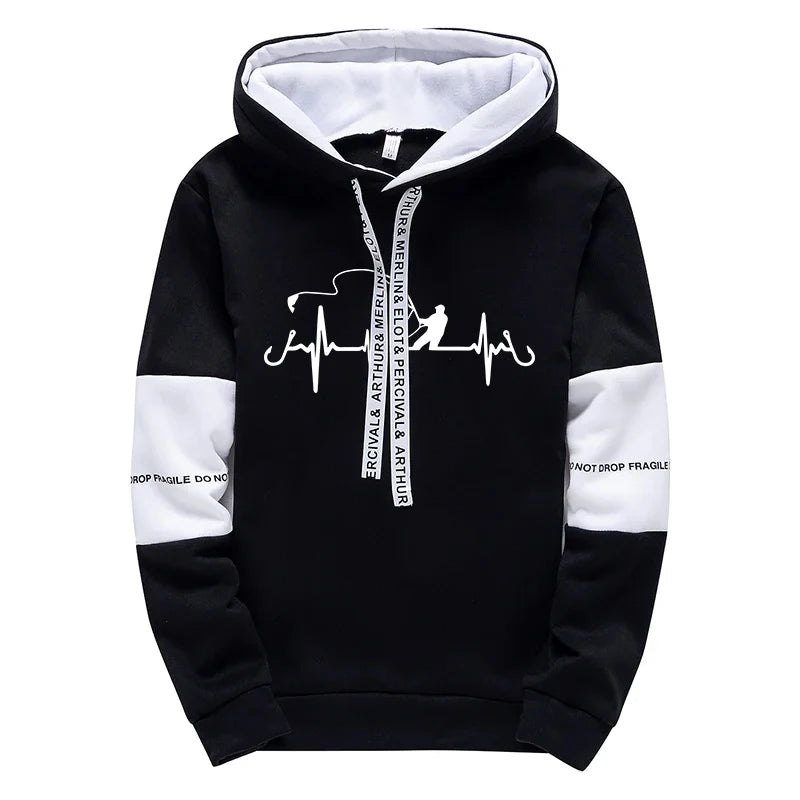Mens Tracksuit Print Casual Sweatshirts Sportswear Outdoors Sports Jogging Mens Clothing High Quality Single Piece Hoodie Pants
