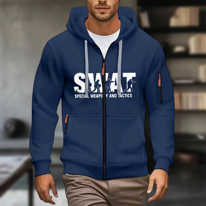 Mens Hoodies Sweatshirt New Casual Long Sleeve Hoodie Men Zipper Cardigan Hooded Sweatshirts