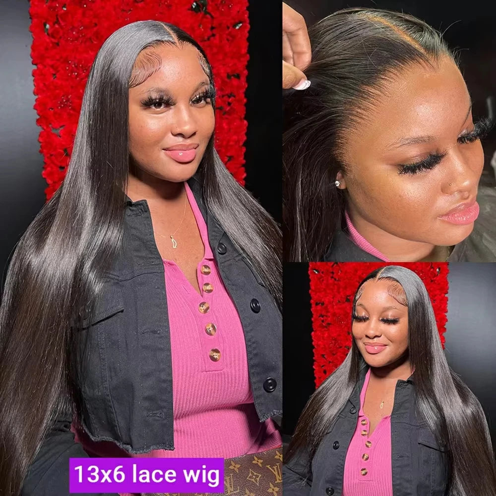 30 40 Inch Glueless Wigs Bone Straight 13x4 Lace Front Wig 13x6 HD Lace Frontal Wigs 5x5 Black Closure Brazilian 100% Human Hair