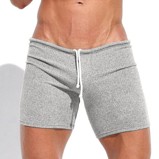 Summer Men's Shorts Casual Breathable Drawstring Shorts Solid-color Swimsuits Running And Sports Shorts Surfing Beach Vacation