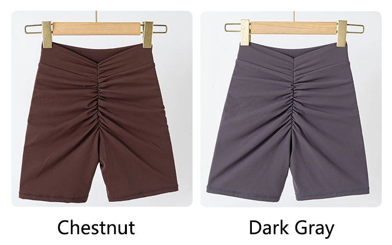 V Back Scrunch Butt Workout Shorts for Women High Waisted Lifting Booty Gym Yoga Biker Shorts Sports Leggings Clothing Hot Pants