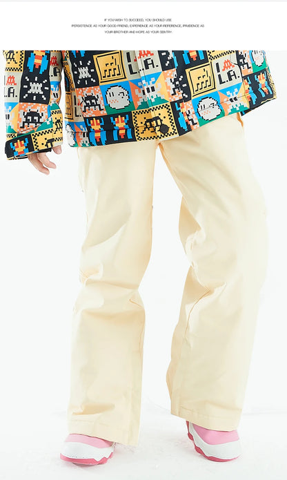 VECTOR Ski Pants Boys Girls Children Outdoor High-quality Windproof, Waterproof and Warm Snow Winter Ski Snowboard Pants Brand