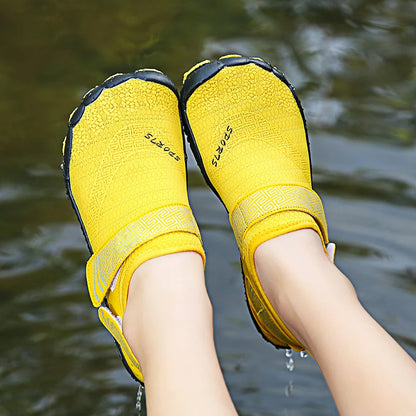 Men Women Elastic Beach Barefoot Seaside Aqua Shoe Quick-Dry Breathable Surf Wading Shoe Non Slip Upstream Swimming Water Shoe