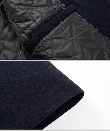 TFETTERS Brand Trench Coat Korean Fashion Business Casual Stand Collar Long Jackets for Men 2025 Autumn Windbreaker Winter Coats