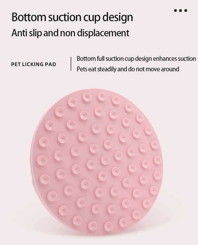 Pet Supplies Silicone Licking Mat Cat Slow Feeder With Suction Cup Slow Feeding Pad Dog Licking Pad Anxiety-relieving Utensils