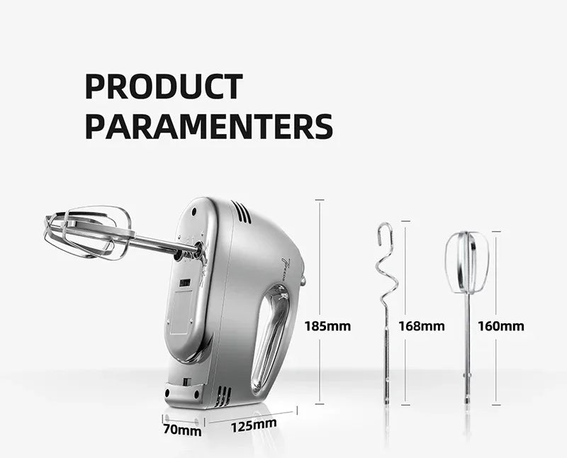 Custom Home Kitchen Electrica Batidora De Mano 7 Speed Food Flour Dough Cake Egg Beaters Handmixers Electric Held Hand Mixers