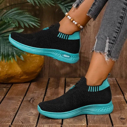 Ladies Shoes 2025 Fashion Slip-on Women's Vulcanize Shoes New Color Matching Breathable Hot Sale Light Comfortable Casual Shoes