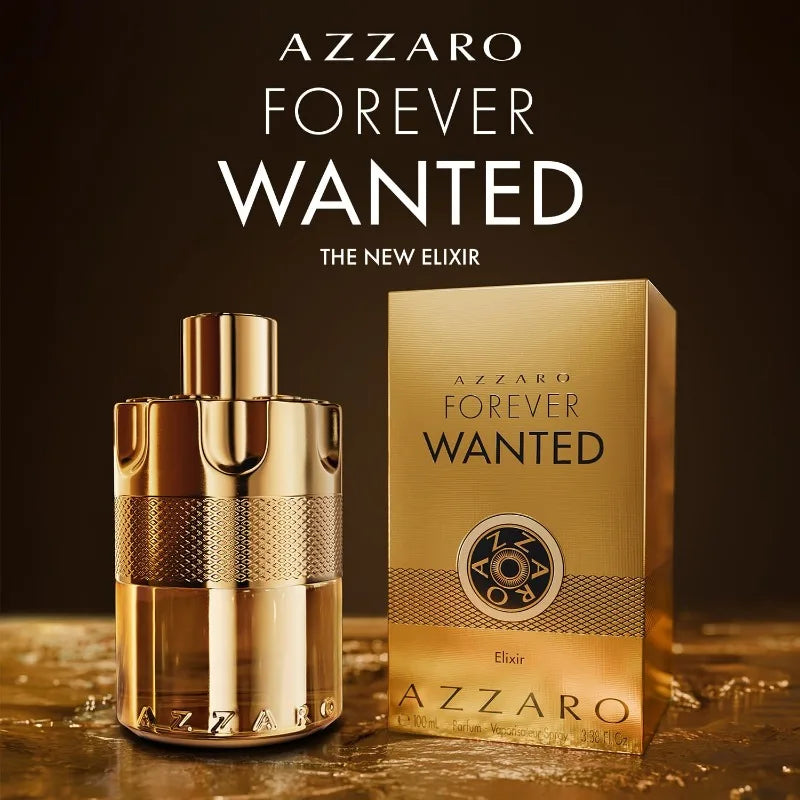 Azzaro Forever Wanted Elixir Parfum Homme Spray 100ml French Luxury Original Perfumes Lasting Leather Pheromones Perfume Cologne
