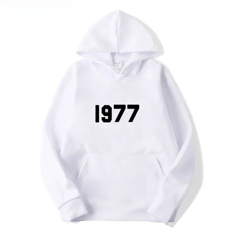 1977 New Fashion Men's and Women's Hoodies Hip Hop Street Brand High Quality Hot Selling Men's and Women's Sports Hoodies