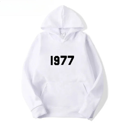 1977 New Fashion Men's and Women's Hoodies Hip Hop Street Brand High Quality Hot Selling Men's and Women's Sports Hoodies