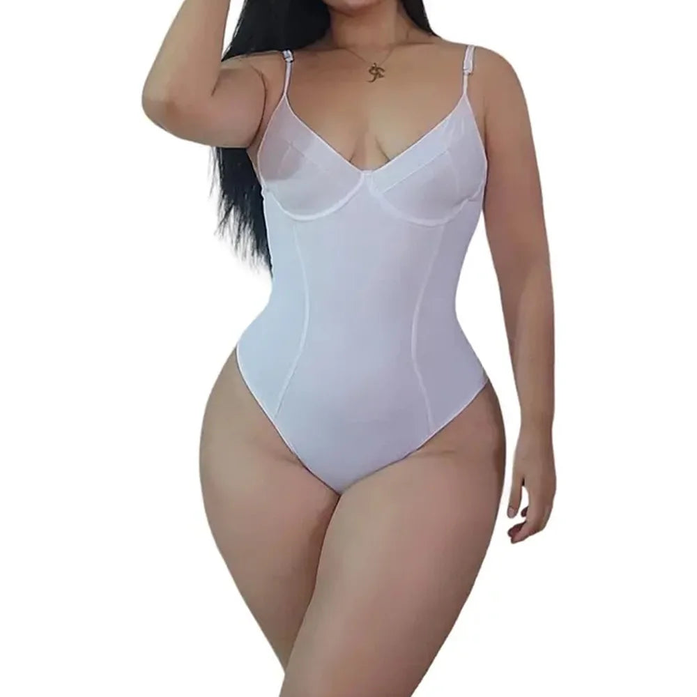 Full Body Shapers Women Corset Shaper Slimming Shapewear Lingerie One-pieces Back tied triangular Bodysuit waist trainer Girdle