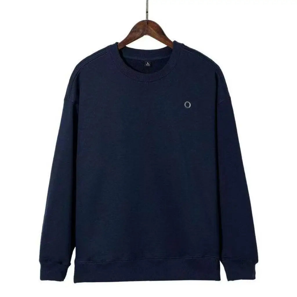 Loose yoga round-neck sweatshirt for men and women American three-dimensional reflective logo casual