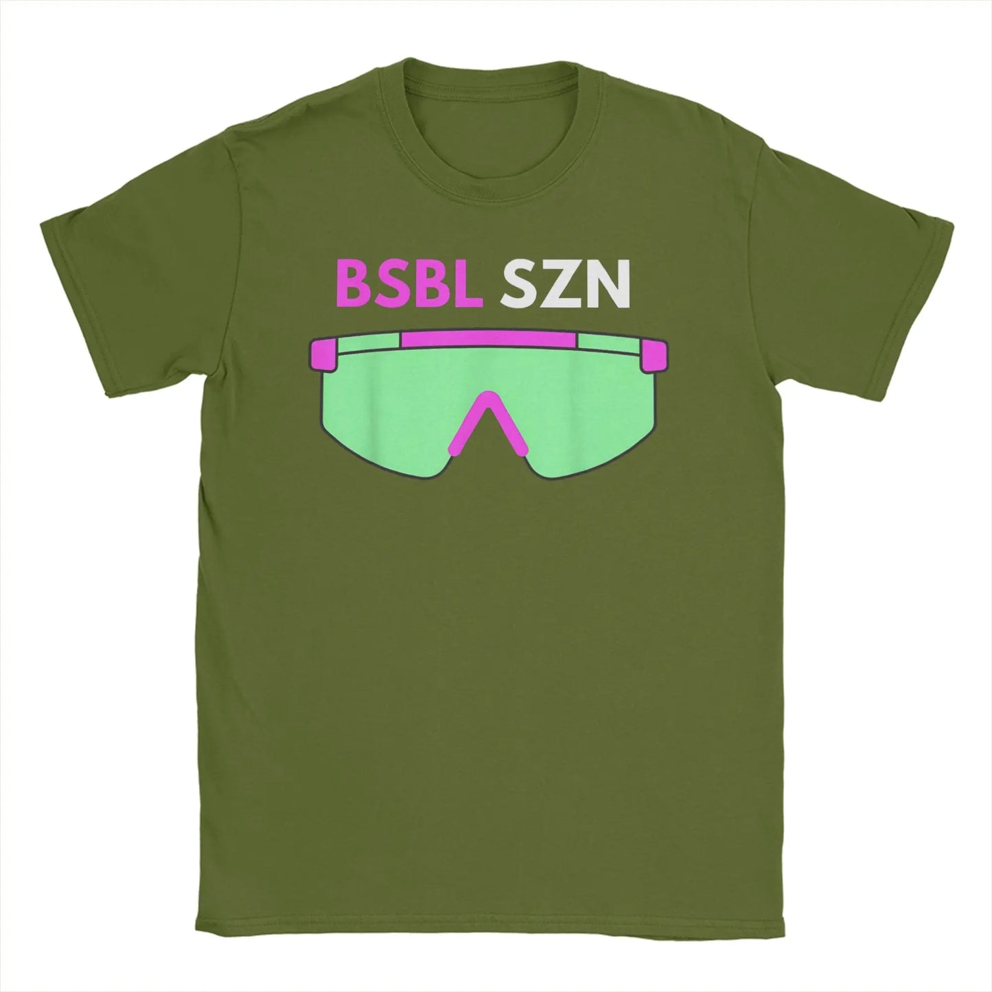 BSBL SZN Baseball Season Boys Girls Youth T Shirts Men Women Pure Cotton T-Shirt O Neck  Tee Shirt Short Sleeve Clothes Printed