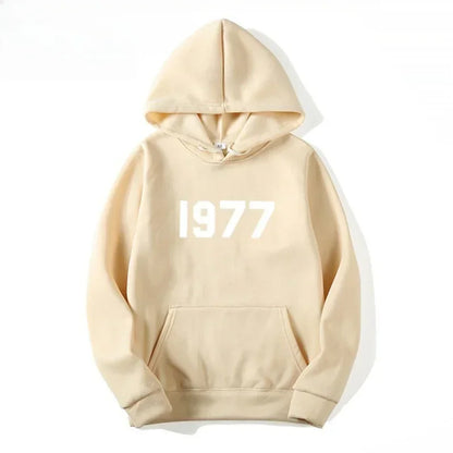1977 New Fashion Men's and Women's Hoodies Hip Hop Street Brand High Quality Hot Selling Men's and Women's Sports Hoodies