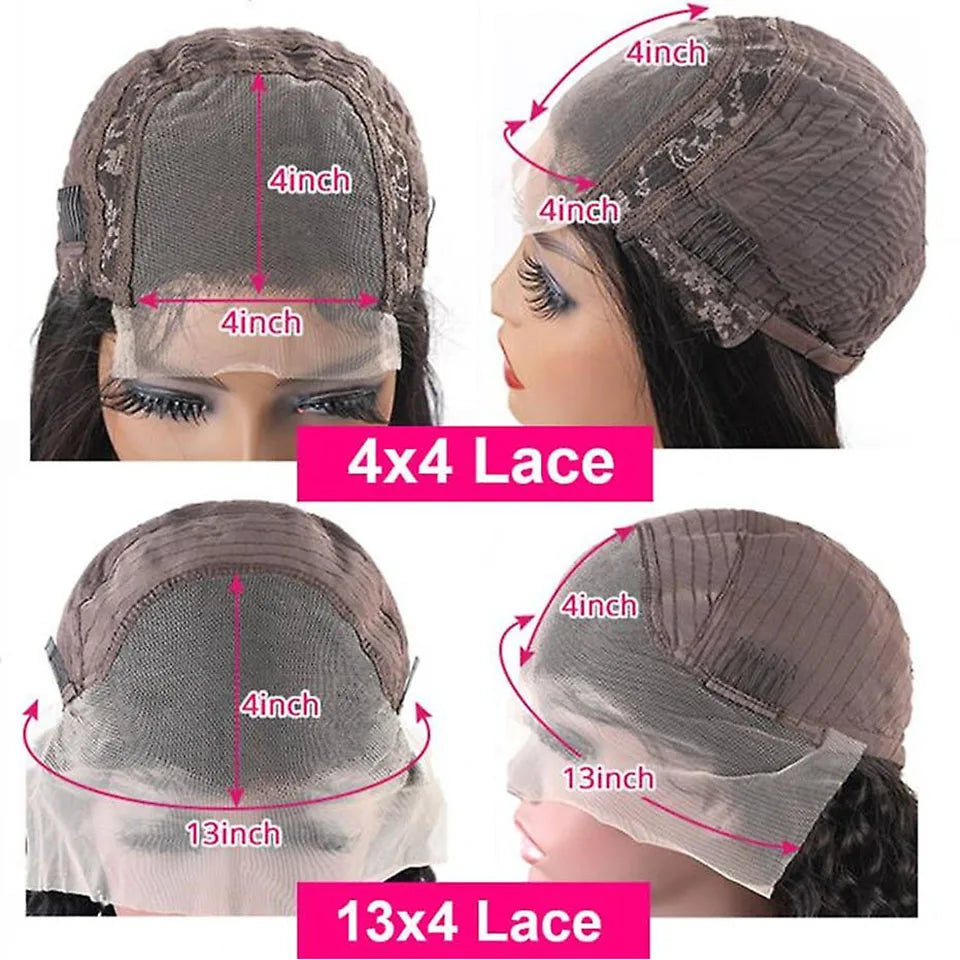 Short Curly Bob Wigs Human Hair 180% Glueless Brazilian Closure Frontal Wigs Without Glue Pre Cut Lace Wigs For Women On Sale