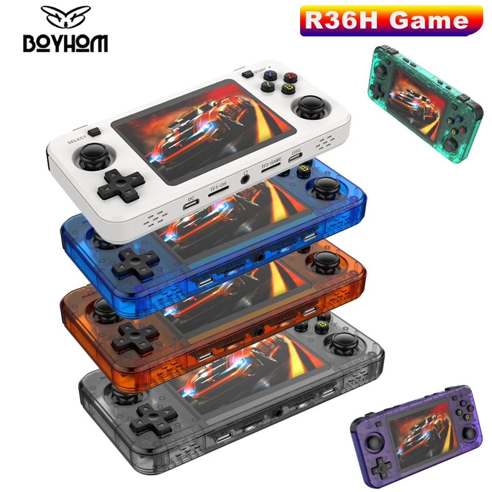 15000+ Ready Games! 3.5" IPS Retro Handheld Console RK3326, 3000mAh Long Play original ARKOS Blue R36H 64GB 128GB
