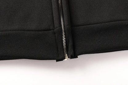 Men's and women's Balaclava Y2K Gothic Harajuku winter new item double hooded sweatshirt Unisex hooded mask zipper sportswear