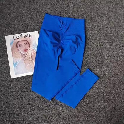 High-end Yoga Pants Women Fitness Leggings High elastic Sports Pants Push UP Tights Running Leggings Breathable Gym Leggings