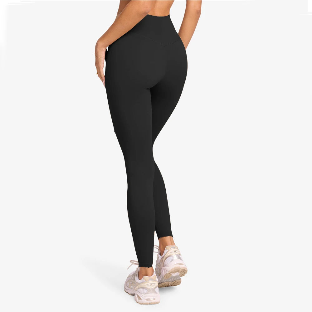 Sports Pants Gym Leggings Women Fitness Nylon High Waist Sporty Leggings Workout Trousers Training Tights Yoga Clothes XP37