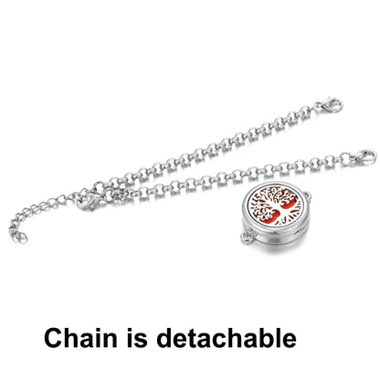 Essential Oil Diffuser Aromatherapy Bracelet Aroma Diffuser Bracelets Adjustable Chain Scent Perfume Locket Bracelet Women Men
