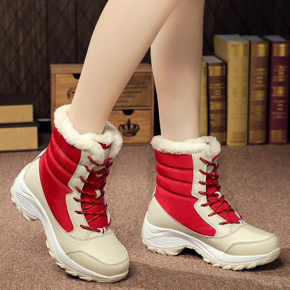 Snow Boots Women New Ladies Shoes Platform Shoes Woman Flat Keep Warm Boots Ladies Casual Plush Botas Mujer Winter Shoes Women
