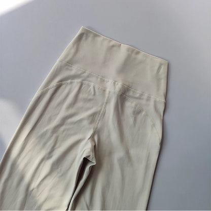 High-end Yoga Leggings Slim Yoga Pants High Waist Wide Leg Pants Bottoms Breathable Gym Casual Sports Bell Leggings Female