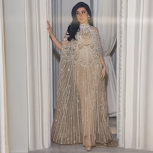 Customized Evening Dresses Luxury sexy Prom Dress Caftan Nude Wedding Formal Elegant Exquisite High Quality Party Gown for Women