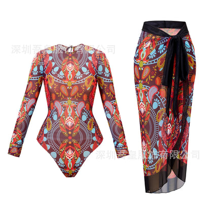 Russian Swimsuits Women One-piece Bikini Quick Drying Купальник Sunscreen 2025 European American