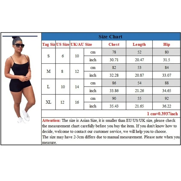 Women Spaghetti Rompers for Women Sexy Condole Super Short Playsuits Summer Solid Shorts Strap Low-Cut Back Romper