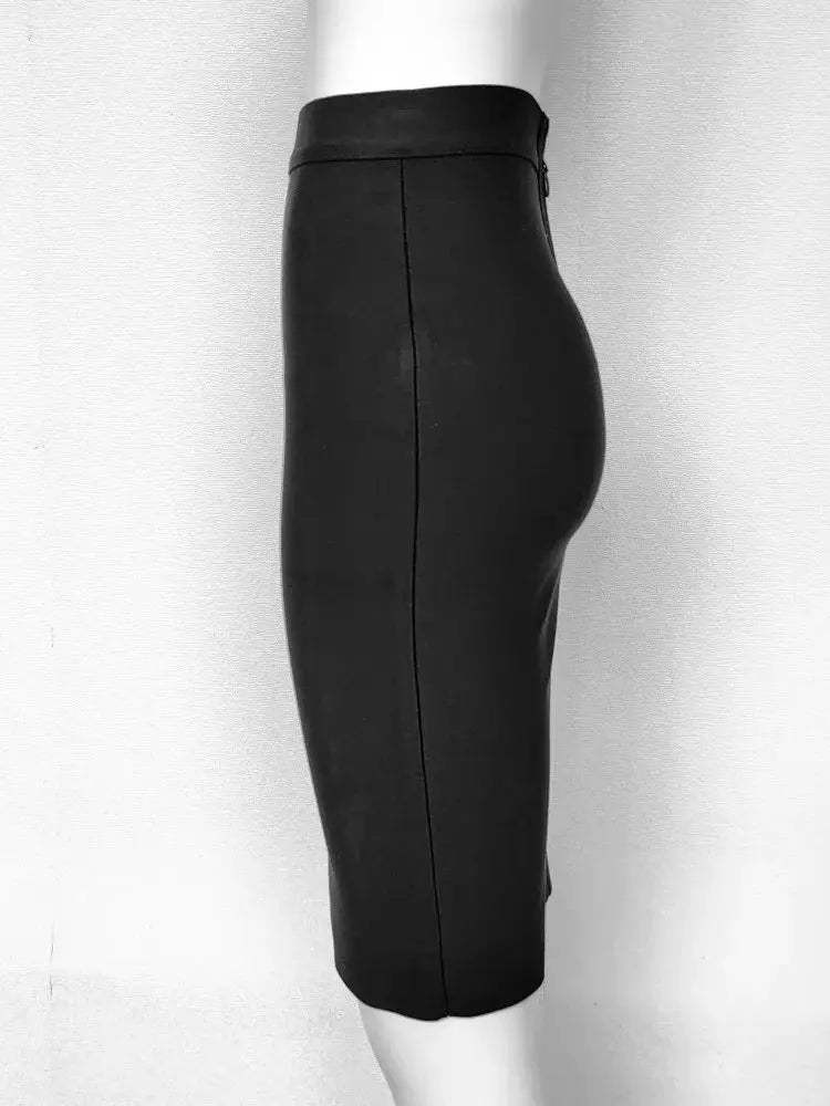 BEAUKEY Classic Black Bandage Skirts For Women High Quality Elastic Pencil Elastic Skirts Vintage Office Lady Skirt Maxi Cheap