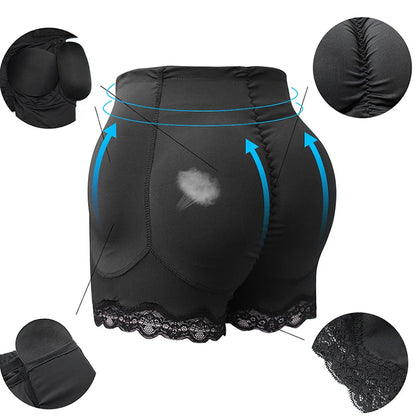 Body Shaper Underwear With Hips Pads Filler Sexy Big Butt Enhancer Control Panties Belly Smooth Shapewear Fake Buttock Plus Size