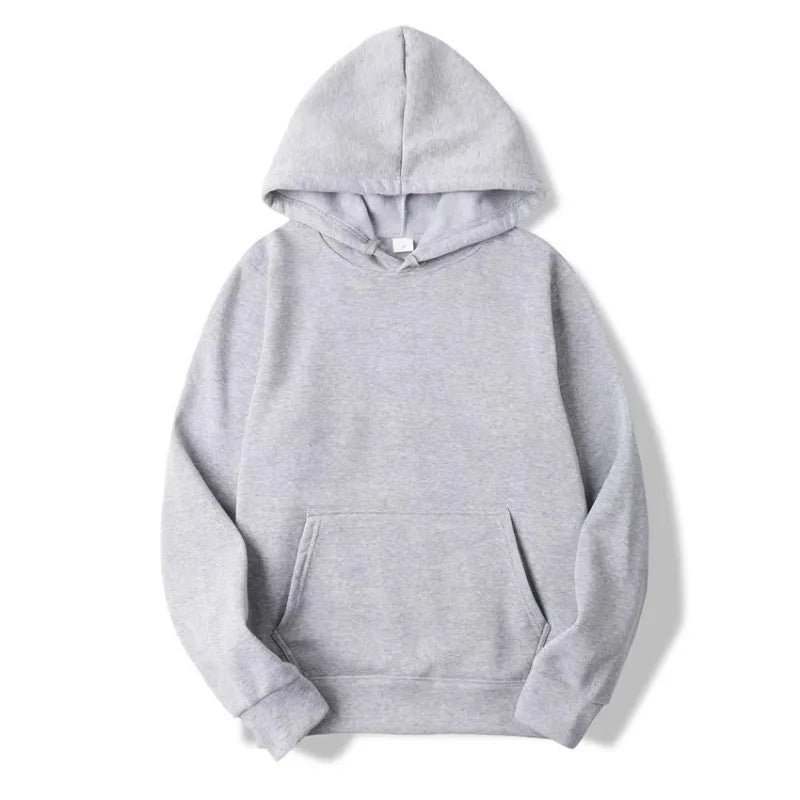 Fashion Trend Solid Color Hoodies Men's Autumn and Winter Hot Sale Casual Simple Comfortable Sweatshirts Daily Outdoor Wear