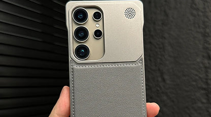 Luxury Leather Frameless Aromatherapy Case for Samsung Galaxy S25 S24 S23 Plus Ultra For Magsafe Magnetic Hybrid Shockproof Capa