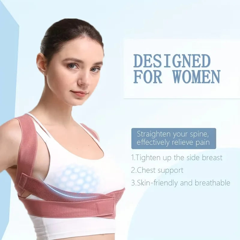 Chest Posture Corrector Invisible Body Shaper Women Adjustable Elastic Back Support Belt Shoulder Brace Body Shaper Corset