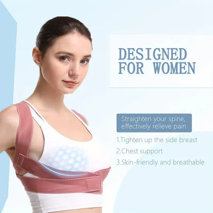 Chest Posture Corrector Invisible Body Shaper Women Adjustable Elastic Back Support Belt Shoulder Brace Body Shaper Corset