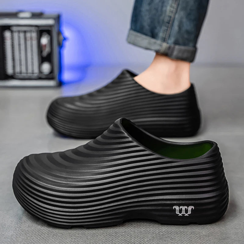 Waterproof Anti-skid Oil Proof Chef Kitchen Shoes Soft Working Footwear Without Steel Cap Clogs Garden Beach Shoes Summer
