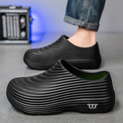 Waterproof Anti-skid Oil Proof Chef Kitchen Shoes Soft Working Footwear Without Steel Cap Clogs Garden Beach Shoes Summer