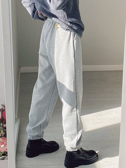 Thick Warm Fleece Sweatpants Women Winter Straight Leg Pants Gray Velvet Trousers Pants Jogger For Women Sweatpants Outfits