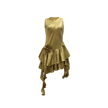 Womens Dresses Irregular Elegant Party Dresses Female Clothing Flower Prom Evening Dresses Wedding Guest Woman Dress HXY269