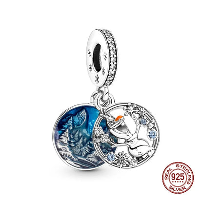 Charms 925 Silver Disney Series-Witch Charms Beads Fits 3mm Original Bracelet Necklace Womens DIY Fine Jewelry Gift Hot Sale