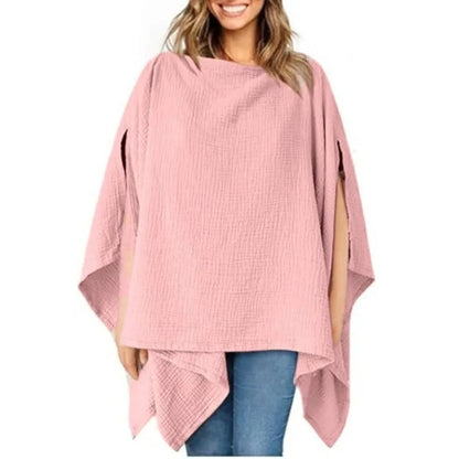 Solid Color Maternal Nursing Covers 2 in 1 Comfortable Breastfeeding Blanket Anti-Exposure Soft Feeding Clothes Outdoor