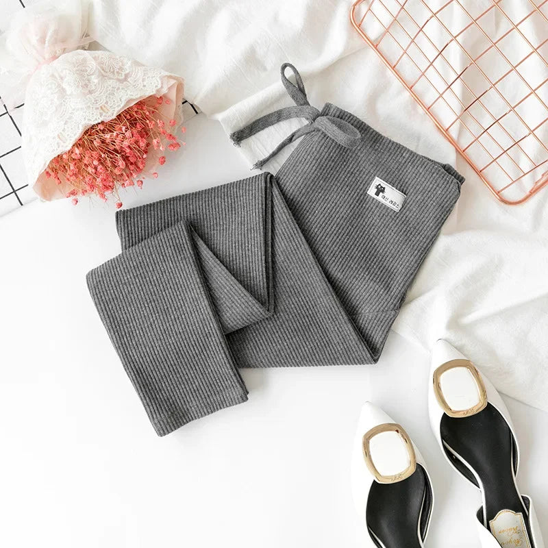 Casual Leggings For Pregnant Women Elastic High Waist Stripes Pants Pregnancy Sports Clothes Maternity Fitness Trousers Skinny