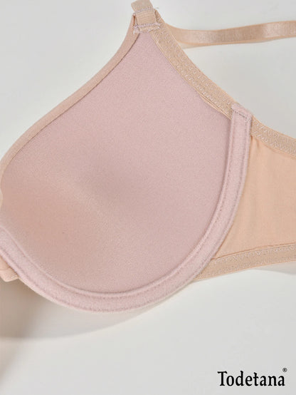 3Pcs Low Price Women's Comfort Bra Set Seamless Lightweight Push-Up Soft Cups for Everyday Wear