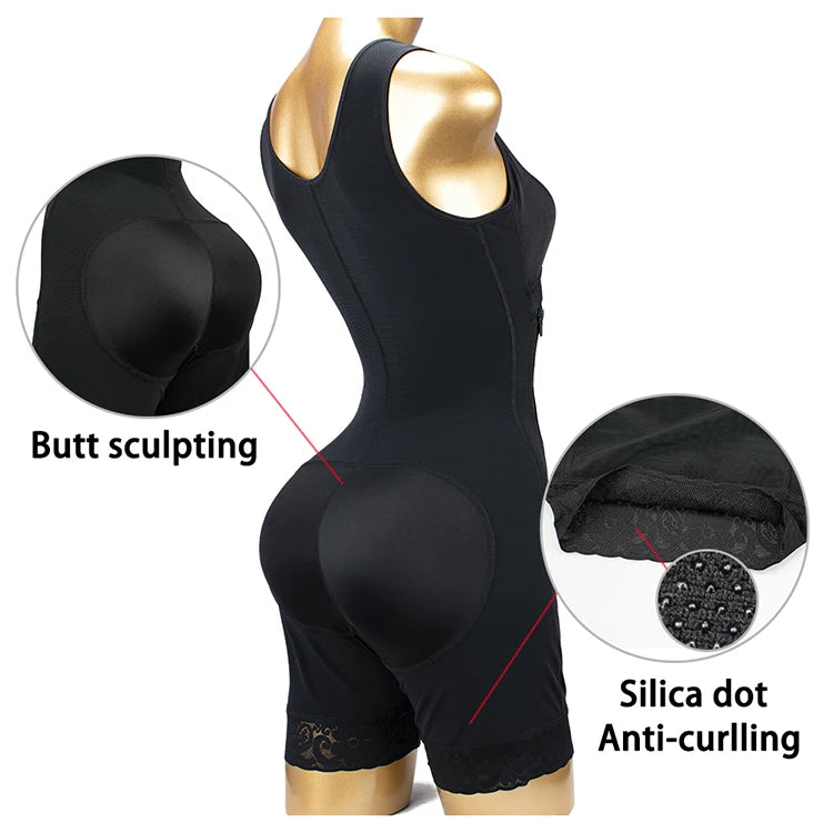 Body Shaper Faja Bodysuit Corset Top Bustier Original Colombian Girdles Modeling Postpartum Slimming Shapewear Women Underwear