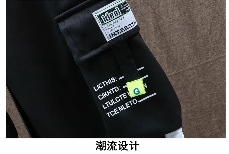 Autumn Casual Men Sets Two Pieces Fashion Korean Trend Hooded Jacket + Pants Spring Sweatshirt Sportswear Man Suit