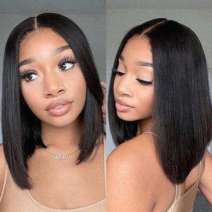 Bob Wig Human Hair 180 Density Glueless Wigs Human Hair Pre Plucked Pre Cut Glueless Wigs Human Hair 13x4 Hd Lace Closure Wigs