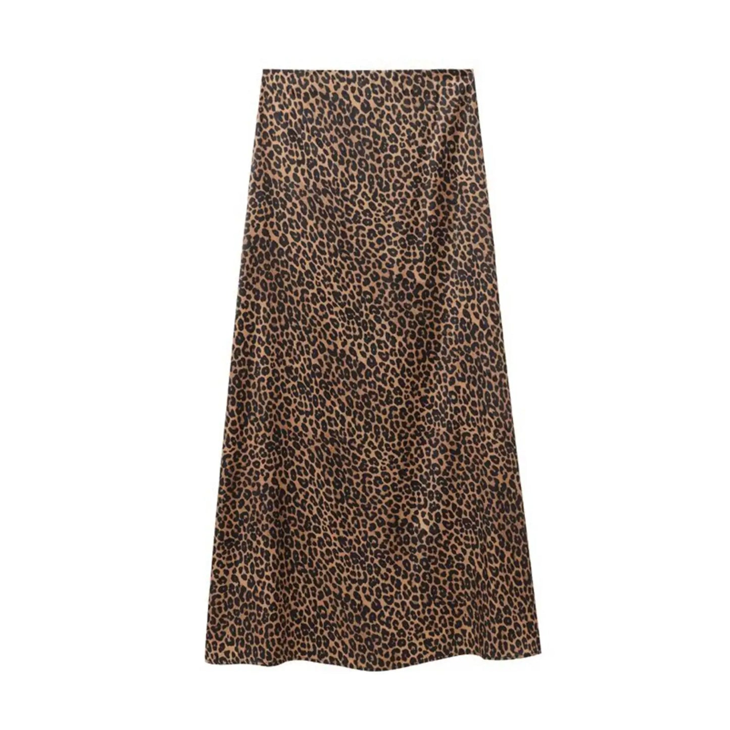 TFMLN Women Vintage Leopard Print Skirts Female 2026 Street Chic High Waist Long Skirt Spring Office Slim Fashion New Skirts